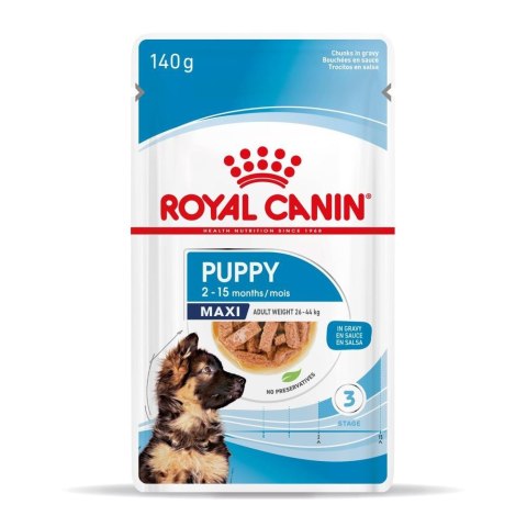 ROYAL CANIN SHN Maxi Puppy w sosie 10X140G