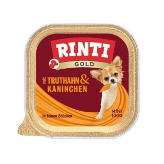 Rinti Gold Mini indyk i królik tacka 100g