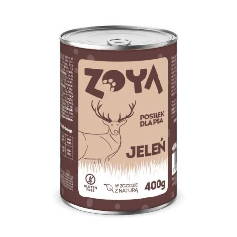 ZOYA Jeleń - puszka mokra kardma dla psów 400g