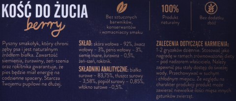 JOHN DOG Kość do żucia Berry z żurawiną - gryzak dla psa - 12 cm