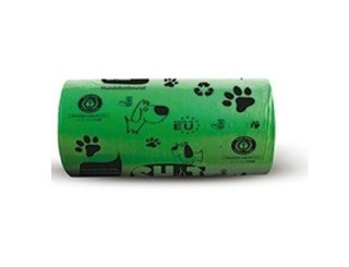 RESACO Bioworki na odchody 24 rolki x 15 szt zielony