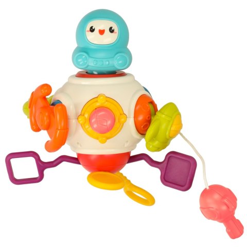 Zabawka sensoryczna gryzak 8w1 manipulacyjna przeciąganie linki Bibi-inn