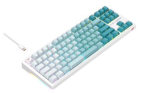 Klawiatura gamingowa Havit KB901L (biało-zielony)
