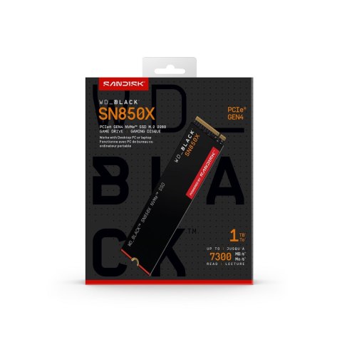 Dysk SSD WD Black SN850X WDS100T2X0E (1 TB ; M.2; PCIe NVMe 4.0 x4)
