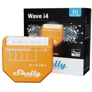 Czterokanałowy kontroler scen Z-Wave Shelly Qubino Wave i4