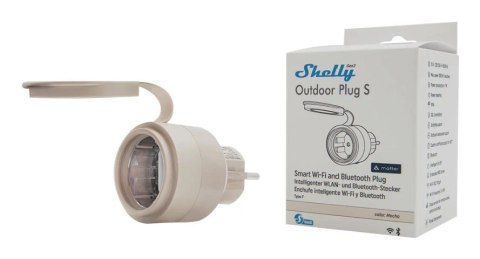 Inteligentne gniazdko zewnętrzne WiFi Shelly Outdoor Plug S Gen3