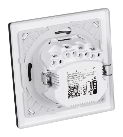 Inteligentny ściemniacz światła FIBARO Walli Dimmer, antracyt (FGWDEU-111-8)