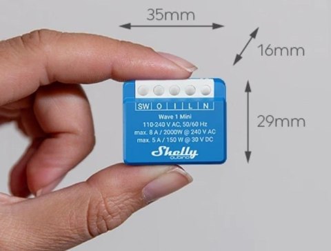 Inteligentny sterownik Z-Wave Shelly Qubino Wave 1 Mini LR