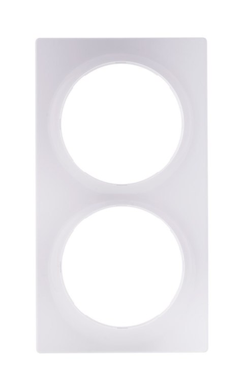 Podwójna ramka ozdobna FIBARO Double Cover Plate, biała (FG-Wx-PP-0003)