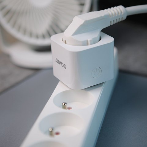 SAVIO INTELIGENTNE GNIAZDKO WI-FI, 16A, TIMER, POMIAR ZUŻYCIA ENERGII, AS-01