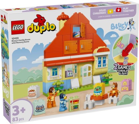 LEGO DUPLO Bluey 10459 Dom rodzinny Blue z grą pamięciową
