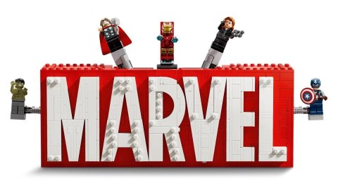 LEGO MARVEL SUPER HEROES 76313 Logo MARVEL z minifigurkami